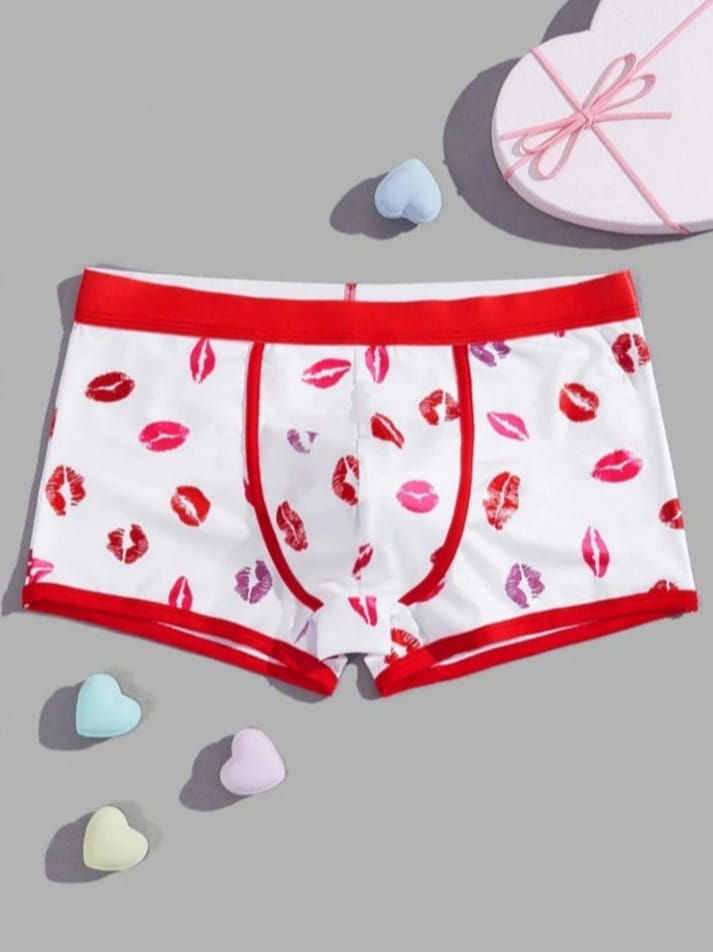 Sweet Kiss Print Boxer Brief